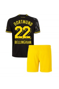 Borussia Dortmund Jude Bellingham #22 Babytruitje Uit tenue Kind 2022-23 Korte Mouw (+ Korte broeken)